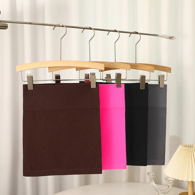 High-Waist Ribbed Bodycon Mini Skirt